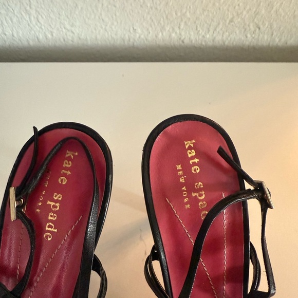 Kate Spade Black Strappy Heels - Picture 3 of 6